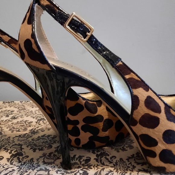 Guess leopard pony heels size 10 - Picture 4 of 5
